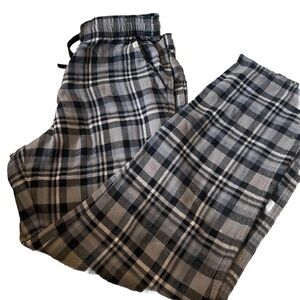 UGG Sleepwear Steiner Pajama Pants Flannel Cotton Men’s Size M Plaid Grey Blue